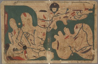 長方形の世界地図From：The Book of the Curiosities of the Sciences and Marvels for the Eyes、11th 作： Unbekannt