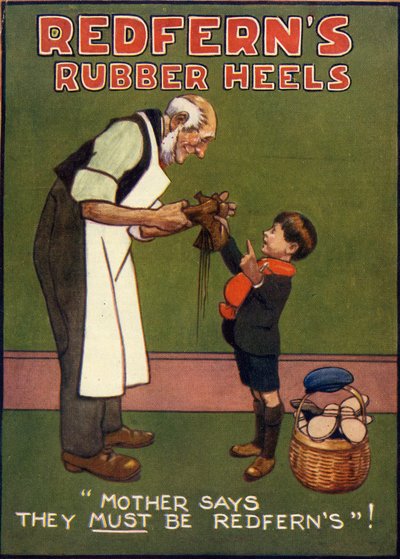 レッドファーンのラバーヒール（1910年代 作： Unbekannt
