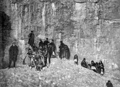1916年の第一次世界大戦、フランス、ベルダンの砲撃中の避難所、ベルビル高原 作： Unbekannt