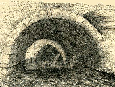古いホルボーン橋の遺跡、c1872。 作： Unbekannt