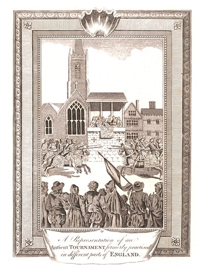 1794年にイギリスのさまざまな場所で行われた古代トーナメントの表現 作： Unbekannt