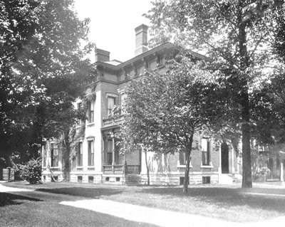 ハリソン元大統領、インディアナポリス、米国インディアナ州、c1900の邸宅。 作： Unbekannt