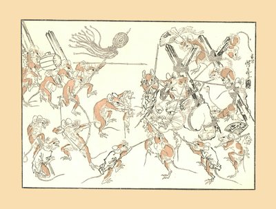 報復、ネズミと猫、1878年、1886年 作： Unbekannt