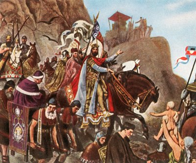ヘンリー3世の最初のローマへの旅からの帰還、1936年。 作： Unbekannt