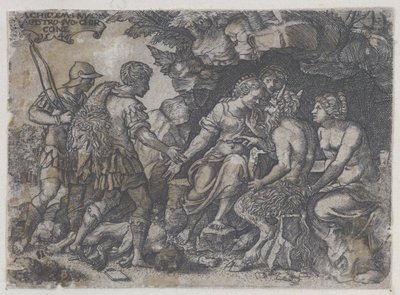 Thetis and Chironの逆コピー、1546年。 作： Unbekannt