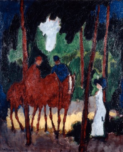 ブローニュの森のライダー、c1904 作： Unbekannt