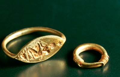 碑文付きリング、ジュエリー、チュニジア、c3rd-4th Century 作： Unbekannt