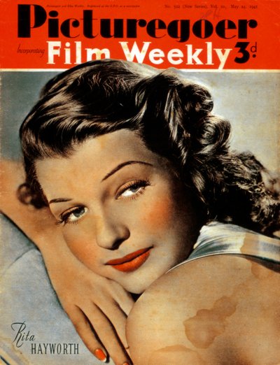 リタヘイワース1918〜1987年、アメリカの女優、1941年 作： Unbekannt