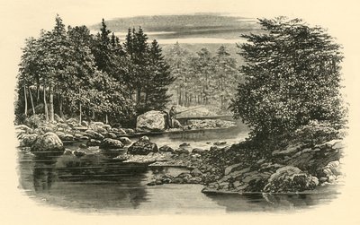 川の情景、ラングデール、c1890。 作： Unbekannt