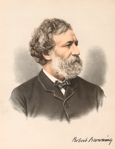 ロバート・ブラウニング、英国の詩人および劇作家、c1880 作： Unbekannt