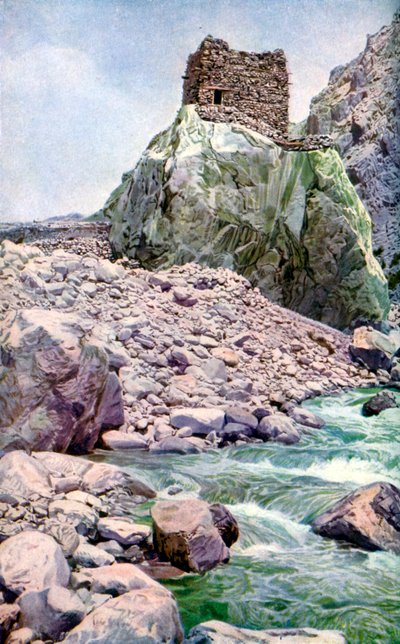 岩の要塞、アフガン国境、c1924 作： Unbekannt