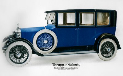 ドライバーの後ろに仕切りのあるロールスロイスの密閉型ドライブランドレット、c1910-1929 作： Unbekannt
