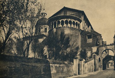 ローマ-Clivus ScauriとSSの教会の後陣。 1910年のカエリアンの丘に立つジョヴァンニとパオロ 作： Unbekannt
