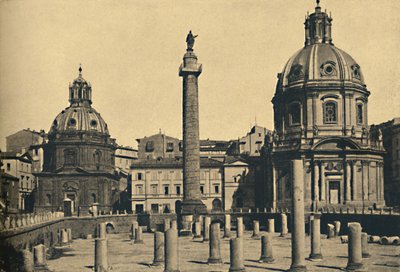 ローマ-トラヤヌスの柱、1910年 作： Unbekannt