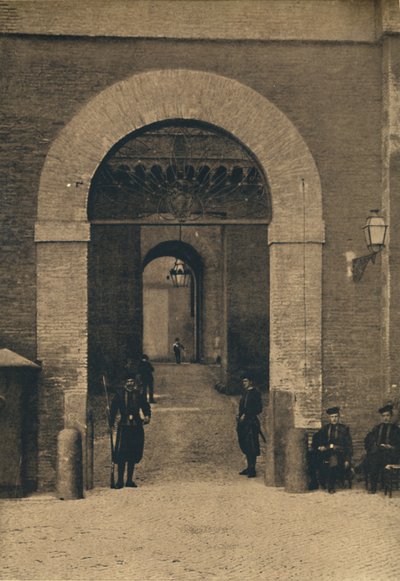 ローマ-バチカン宮殿への入り口、1910 作： Unbekannt