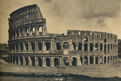 ローマ-コロシアムとして知られるフラウィウス円形劇場、1910年。 作： Unbekannt