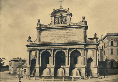 ローマ-1610年、1910年にフォンタナの設計から建てられた、ポールVの水道橋の噴水 作： Unbekannt