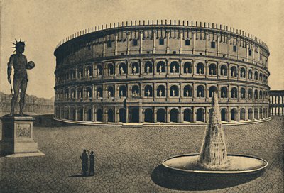 ローマ-コロッセオの架空の再構成、1910 作： Unbekannt