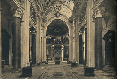 ローマ-エルサレムの聖十字架教会の内部、1910 作： Unbekannt