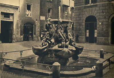 ローマ-マッテイ広場。 -亀の噴水。 Landini and Della Porta 1585、1910 作： Unbekannt