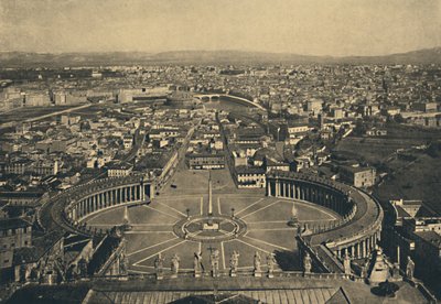 ローマ-セントピーターズのキューポラからのパノラマビュー、1910 作： Unbekannt