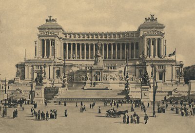 ローマ-ヴェネツィア広場。ビクターエマニュエル2世の記念碑、1910年。 作： Unbekannt