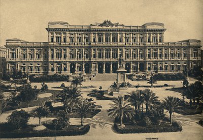 ローマ-プラティディカステッロ。カルデリーニによる新しい法廷とカヴール像、1910 作： Unbekannt