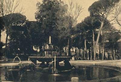ローマ-ボルゲーゼ公園-海馬の噴水、1910年 作： Unbekannt