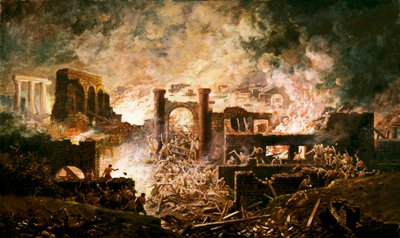 「ローマの戦闘シーン」、19 世紀 作： Unbekannt