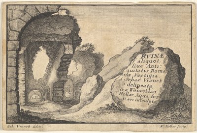 ローマ遺跡、タイトルページの2番目のバージョン、ca。 1650。 作： Unbekannt
