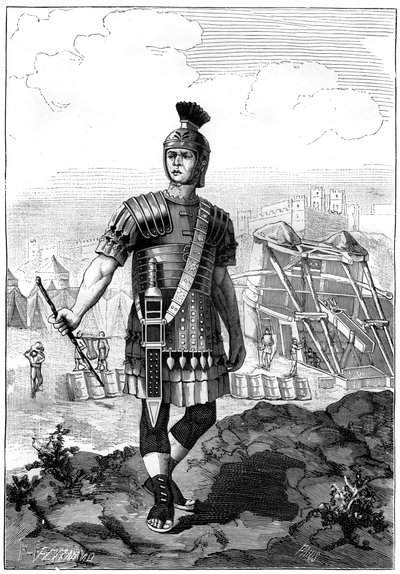 紀元前1世紀、ジュリアスシーザーの下でガリアを征服したローマの百人隊長1882〜1884年 作： Unbekannt