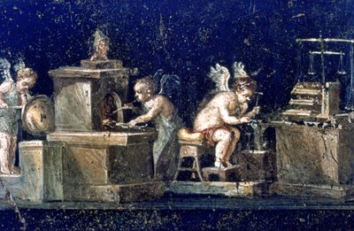 ローマの壁画、ヴェッティポンペイの家、イタリア 作： Unbekannt