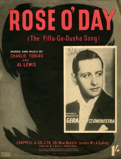 ローズ・オデイフィラ・ガ・ドゥシャの歌、1941年。 作： Unbekannt