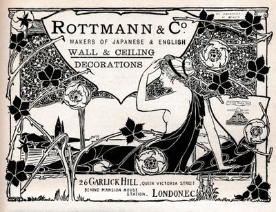 ロットマン・アンド・カンパニー、日本語と英語の壁と天井の装飾のメーカー、1897 作： Unbekannt