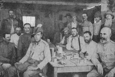 モッダーリバーで荒くする：第3グレナディアガードの役員の混乱、1902 作： Unbekannt