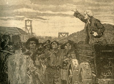 ローランドヒル、ブリストルのキングスウッドのコリアーに説教c1772 c1890。 作： Unbekannt