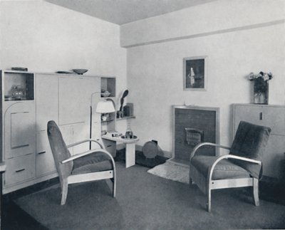 Rowley Gallery of Decorative Art Ltd-ダイニングとリビングを組み合わせた部屋の閉鎖、1939年 作： Unbekannt