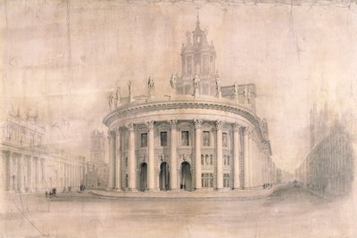 王立取引所、ロンドン、1838 作： Unbekannt