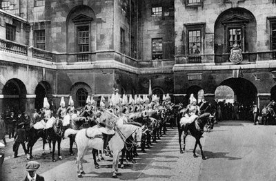 ロイヤルホースガード、チェンジングガード、ロンドン、1915 作： Unbekannt
