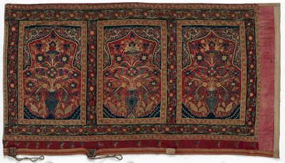 ロイヤルラウンドテントは、3つのパネルA、1834-1848を備えたムハンマドシャー壁パネル用に作られました。 作： Unbekannt
