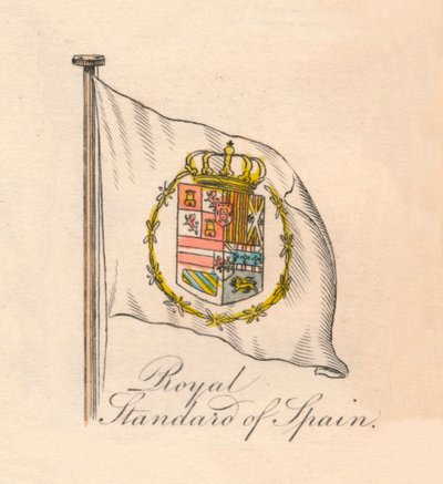 スペインのロイヤルスタンダード、1838 作： Unbekannt