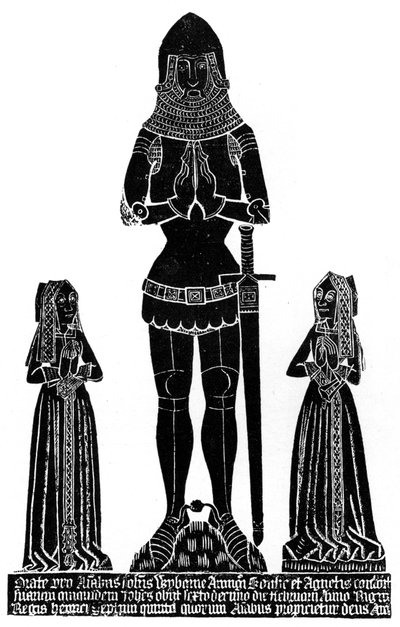 中世彫刻が施された真鍮の擦れ、c1490 1901 作： Unbekannt
