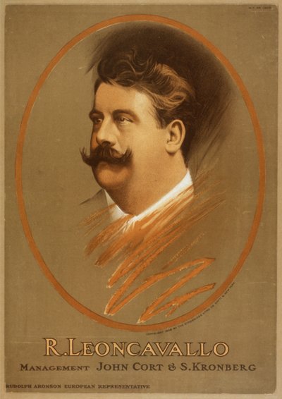 ルッジェーロ・レオンカヴァッロ1858-1919、c。 1906 作： Unbekannt