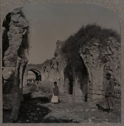 クルセイダース教会の遺跡、ラムレ、c1900 作： Unbekannt