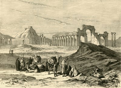 パルミラの遺跡、1890年。 作： Unbekannt
