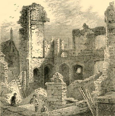 セントクレア修道院の遺跡、c1872。 作： Unbekannt