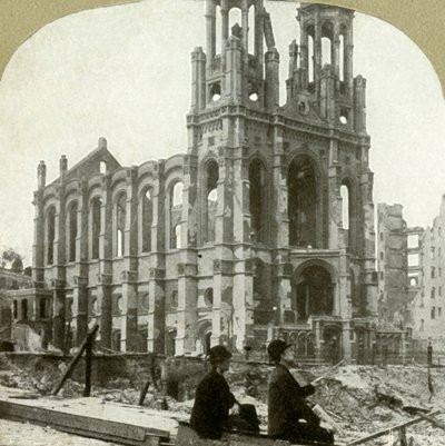 サッターストリートのユダヤ人シナゴーグの遺跡は、1865年と1868年、1906年の大地震に耐えました。 作： Unbekannt