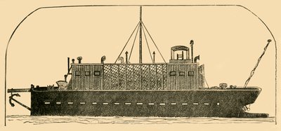 ロシアの囚人船、1881年。 作： Unbekannt