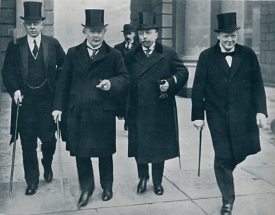 イングランドのロシア財務大臣：M.バークが下院に向かう途中、1914 作： Unbekannt