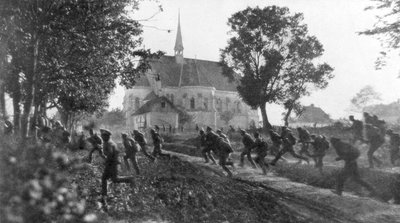 1917年7月1日、混乱したロシア軍、テルノーピリ、ウクライナ、第一次世界大戦 作： Unbekannt